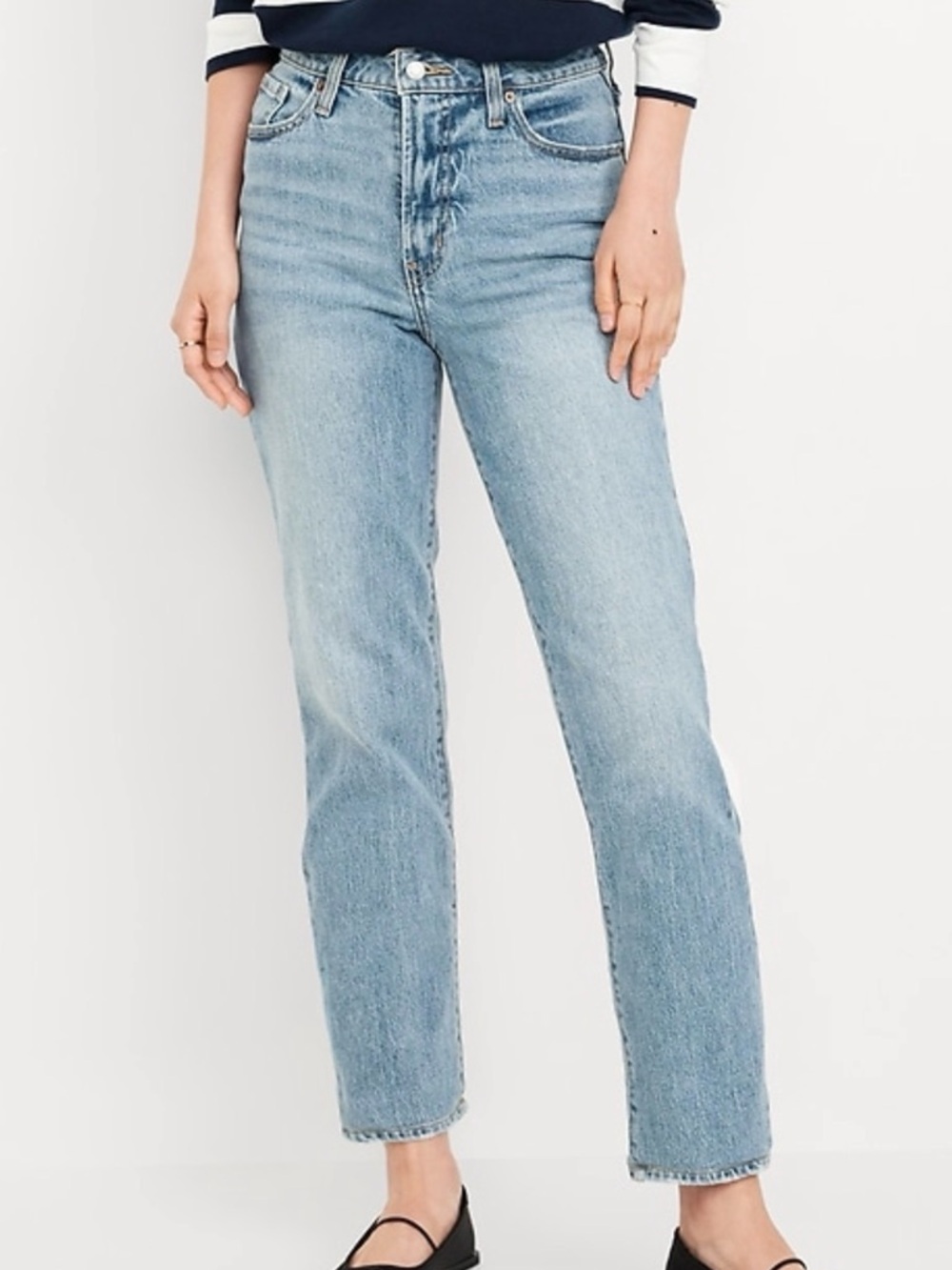 High-Waisted OG Straight Ankle Jeans
